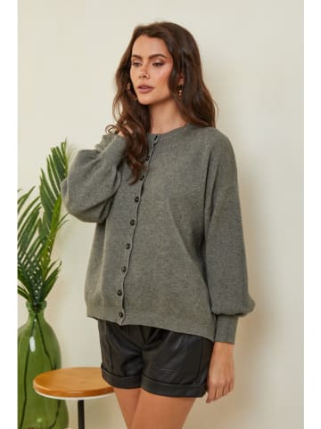 So Cachemire Cardigan "Hatvan" in Khaki