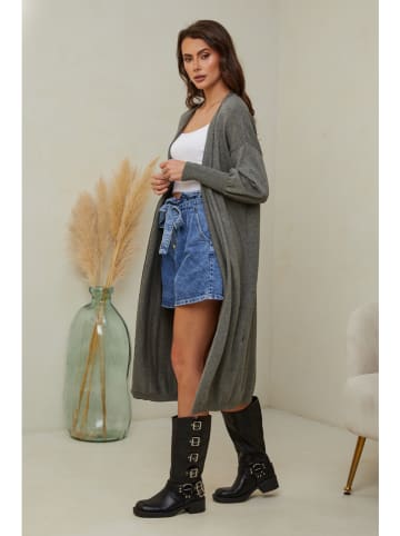 Joséfine Longcardigan "Heviz" in Khaki