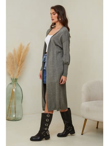 Joséfine Longcardigan "Heviz" in Khaki