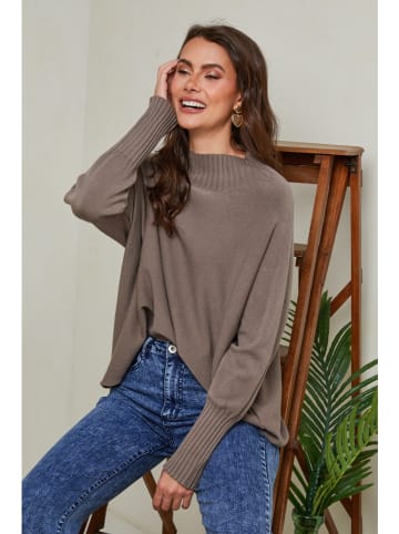 Joséfine Sweter "Izsak" w kolorze brązowym