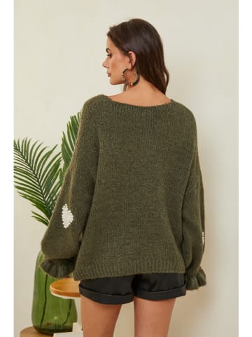 Joséfine Sweter "Kecel" w kolorze khaki