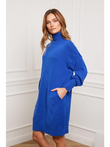So Cachemire Strickkleid "Landreau" in Blau