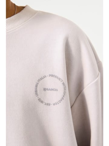 Garcia Sweatshirt in Blau/ Weiß
