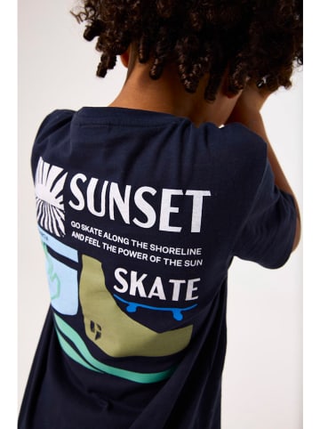 Garcia Koszulka w kolorze granatowym