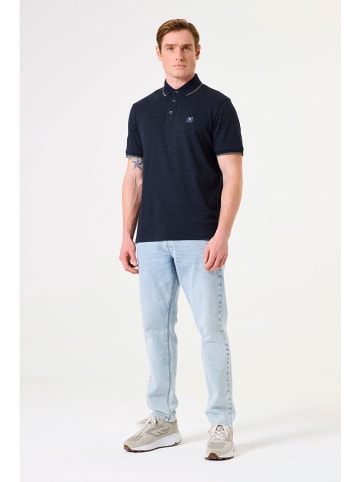Garcia Koszulka polo w kolorze granatowym