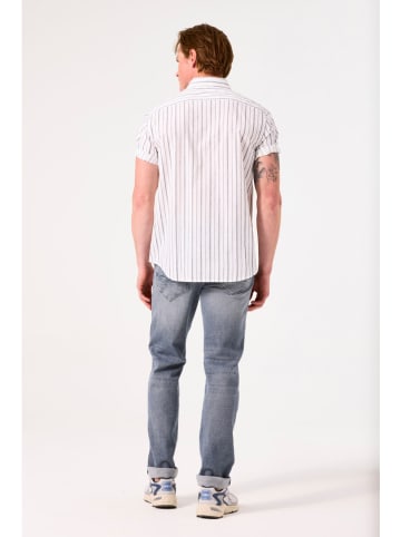 Garcia Koszula w kolorze biało-antracytowym