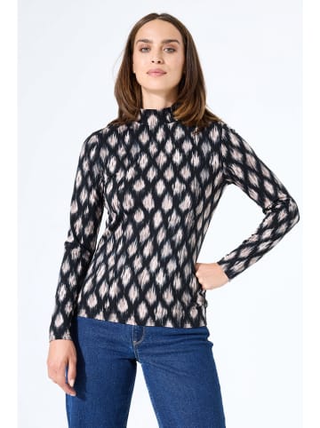 Garcia Longsleeve in Schwarz/ Beige