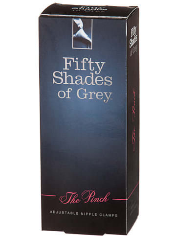 Orion 2-delige set: tepelklemmen "The Pinch" zilverkleurig/zwart