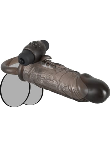 Orion Penissleeve "Rebel Extension" zwart - (L)19 cm