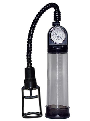 You2Toys Penispomp "Deluxe met Druckmesser" zwart/ transparant