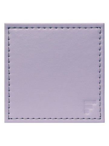 FREEFORM 4-delige set: onderzetters paars/grijs - (L)10 x (B)10 cm