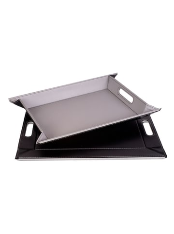 FREEFORM Omkeerbaar dienblad grijs/zwart - (L)55 x (B)41 cm