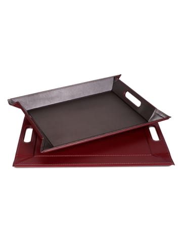 FREEFORM Taca dwustronna w kolorze bordowo-antracytowym - 55 x 41 cm