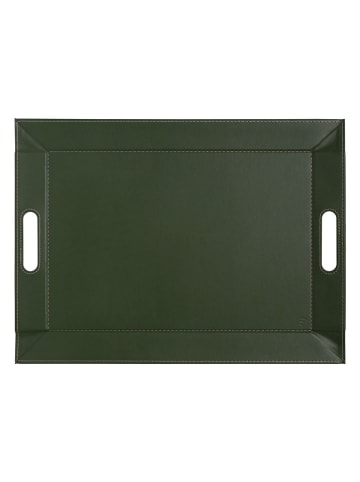 FREEFORM Taca dwustronna w kolorze oliwkowo-beżowym - 55 x 41 cm