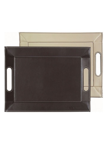 FREEFORM Wendetablett in Braun/ Creme - (L)45 x (B)35 cm