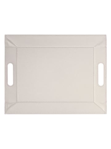 FREEFORM Taca dwustronna w kolorze szaroróżowo-kremowym - 45 x 35 cm