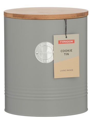 Typhoon Koekjestrommel grijs - (H)18 x Ø 16 cm