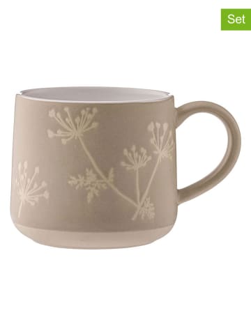 Mason Cash 2er-Set: Tassen in Beige/ Creme - 400 ml
