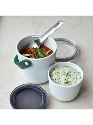 Black+Blum Lunchpot wit/groen - 900 ml