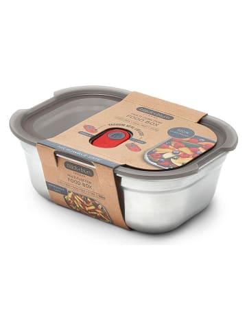 Black+Blum Multifunktionsbox in Silber/ Rot - (B)17,3 x (H)12,7 x (T)6,5 cm