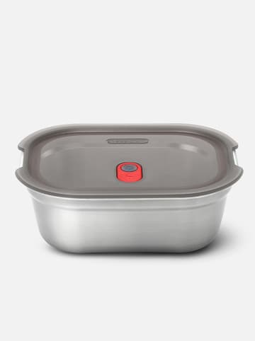 Black+Blum Multifunctionele box zilverkleurig/rood - (B)17,3 x (H)12,7 x (D)6,5 cm