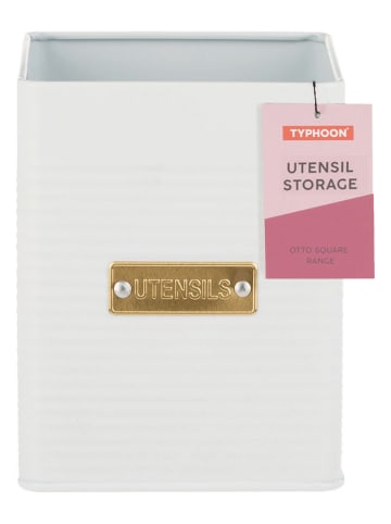Typhoon Pojemnik w kolorze białym na przybory kuchenne - 11,5 x 14,5 x 11,5 cm