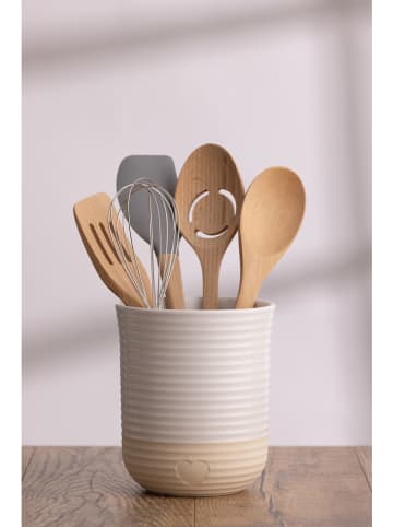 Mason Cash Utensilienbehälter in Weiß/ Beige - (B)12,5 x (H)15 cm