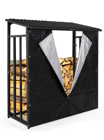 Inkazen Holzständer in Schwarz - (B)185 x (H)185 x (T)90 cm