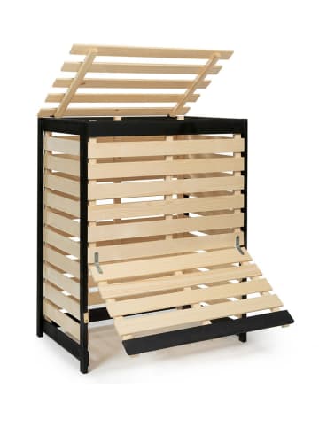 Inkazen Compostkast natuerel/zwart - (B)80 x (H)90 x (D)50 cm