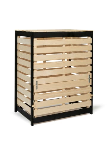 Inkazen Compostkast natuerel/zwart - (B)80 x (H)90 x (D)50 cm