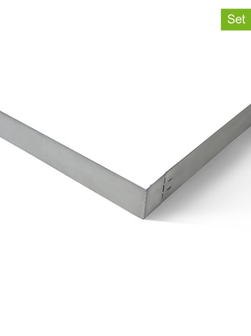 Inkazen 5-delige set: borderranden zilverkleurig - (B)100 x (H)12 cm