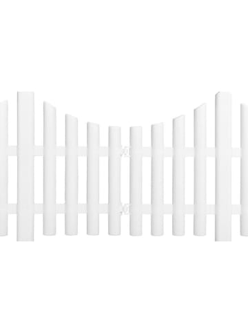 Inkazen 10er-Set: Beet-Bordüren in Weiß - (B)60 x (H)32,5 cm