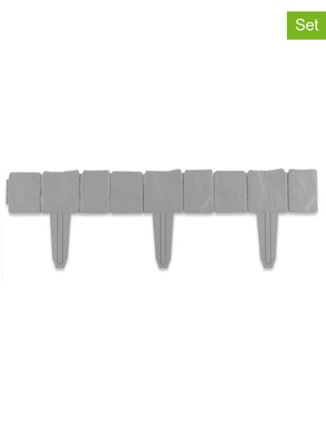 Inkazen 20-delige set: borderrandstenen grijs - (B)25,5 x (H)23 cm