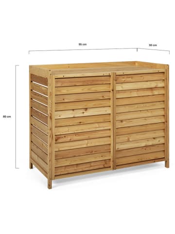 Inkazen Osłona klimatyzacji w kolorze jasnobrązowym - 95 x 80 x 50 cm