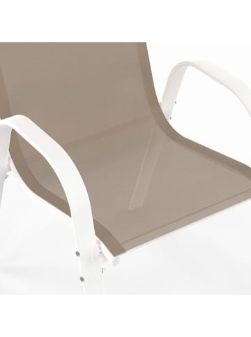 Inkazen 6-delige set: tuinstoelen beige - (B)55,5 x (H)84 x (D)68 cm