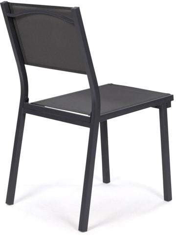 Inkazen 6er-Set: Gartenstühle in Anthrazit - (B)46,5 x (H)84 x (T)55,5 cm