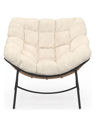 Inkazen Gartensessel in Creme - (B)85 x (H)74,5 x (T)90 cm