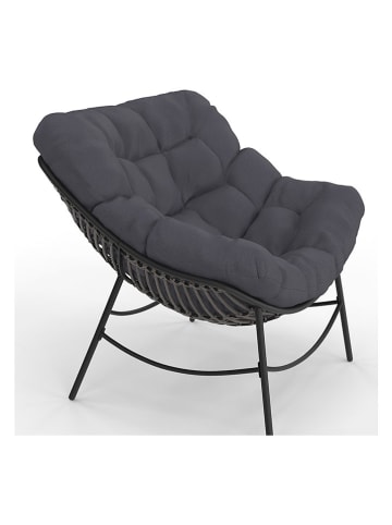 Inkazen Tuinfauteuil grijs - (B)85 x (H)74,5 x (D)90 cm