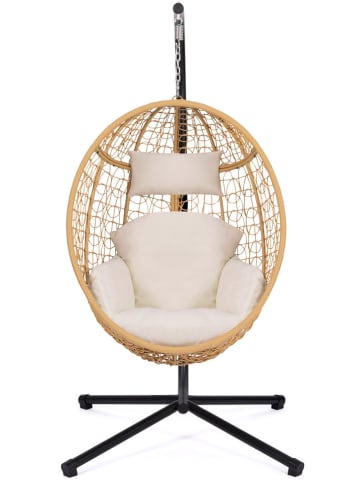 Inkazen Hangstoel lichtbruin/crème - (B)100 x (H)196 x (D)100 cm