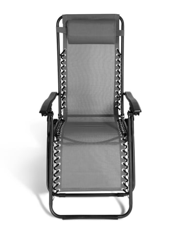 Inkazen 2-delige set: ligstoelen grijs - (B)70 x (H)110 x (D)92 cm