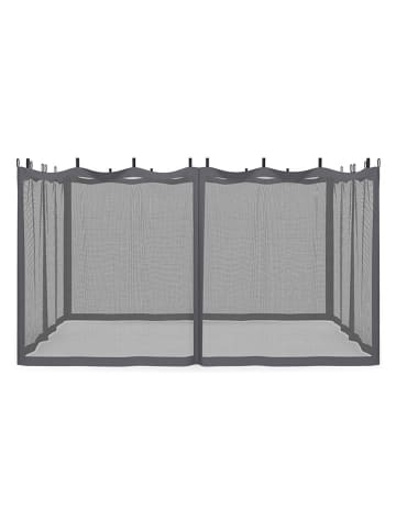 Inkazen 4-delige set: klamboes antraciet - (B)395 x (H)220 x (D)290 cm