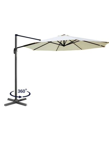 Inkazen Parasol crème/zwart - Ø 300 cm x (H)255 cm