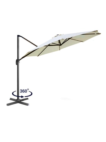 Inkazen Parasol crème/zwart - Ø 300 cm x (H)255 cm