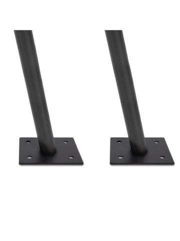 Inkazen 2er-Set: Sonnensegelstangen in Schwarz - (H)220 cm