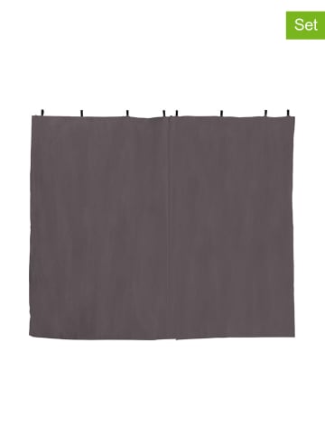 Inkazen 2-delige set: universele gordijnen voor een pergola grijs