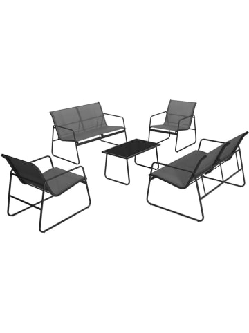 Inkazen 5-delige tuinmeubelset grijs