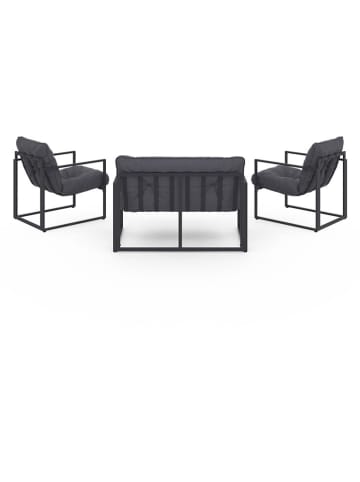 Inkazen 4-częściowy zestaw mebli ogrodowych w kolorze antracytowym