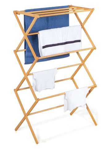 IDOMYA Essentials Wäscheständer in Hellbraun - (B)63,5 x (H)106,5 x (T)36,5 cm