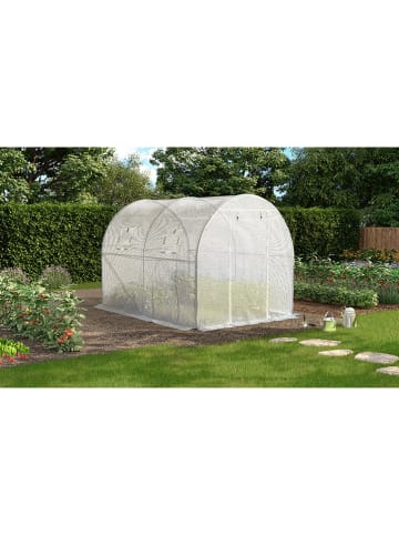 Inkazen Gewächshaus in Weiß - (B)200 x (H)200 x (T)300 cm