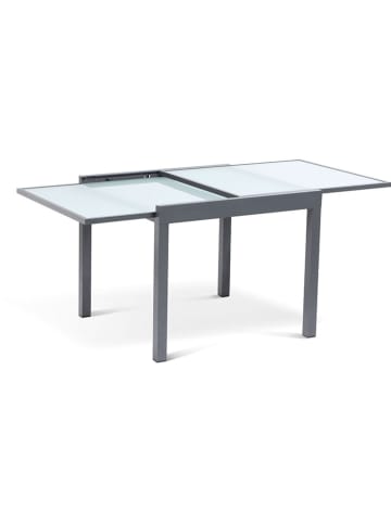 Inkazen Ausziehbarer Gartentisch in Grau - (B)90 x (H)73 x (T)90 cm